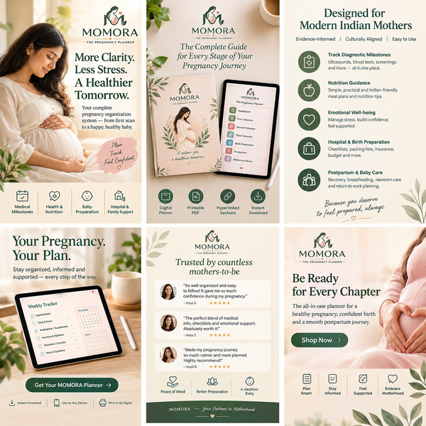 MOMORA Pregnancy Planner | PDF & Editable Editions